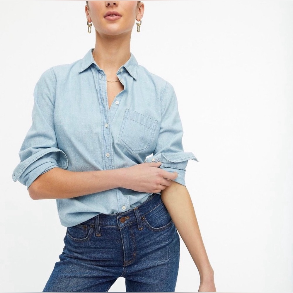 NWT J. Crew Long Sleeve Button Up Shirt size Small Petite